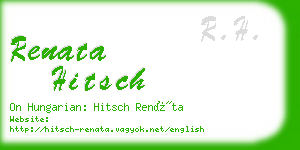 renata hitsch business card